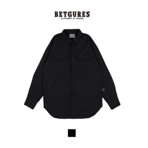 벳규어스 캐릭터 아트웍 남녀공용 베이직 셔츠 (FREE 사이즈, 블랙)